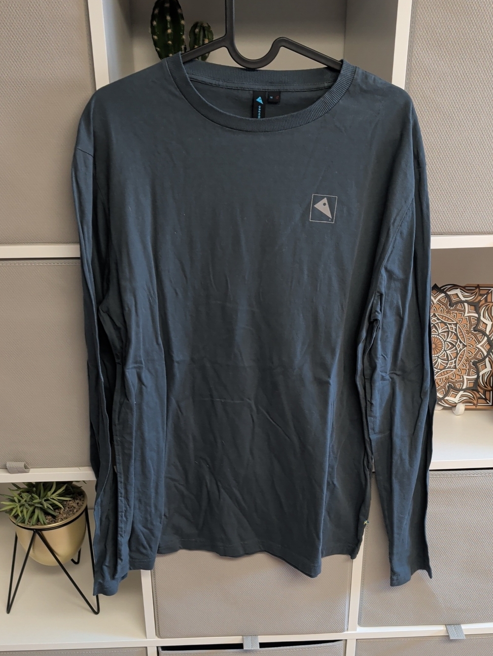 Men's Long Sleeve Crew Neck Shirt - Deep Slate Blue